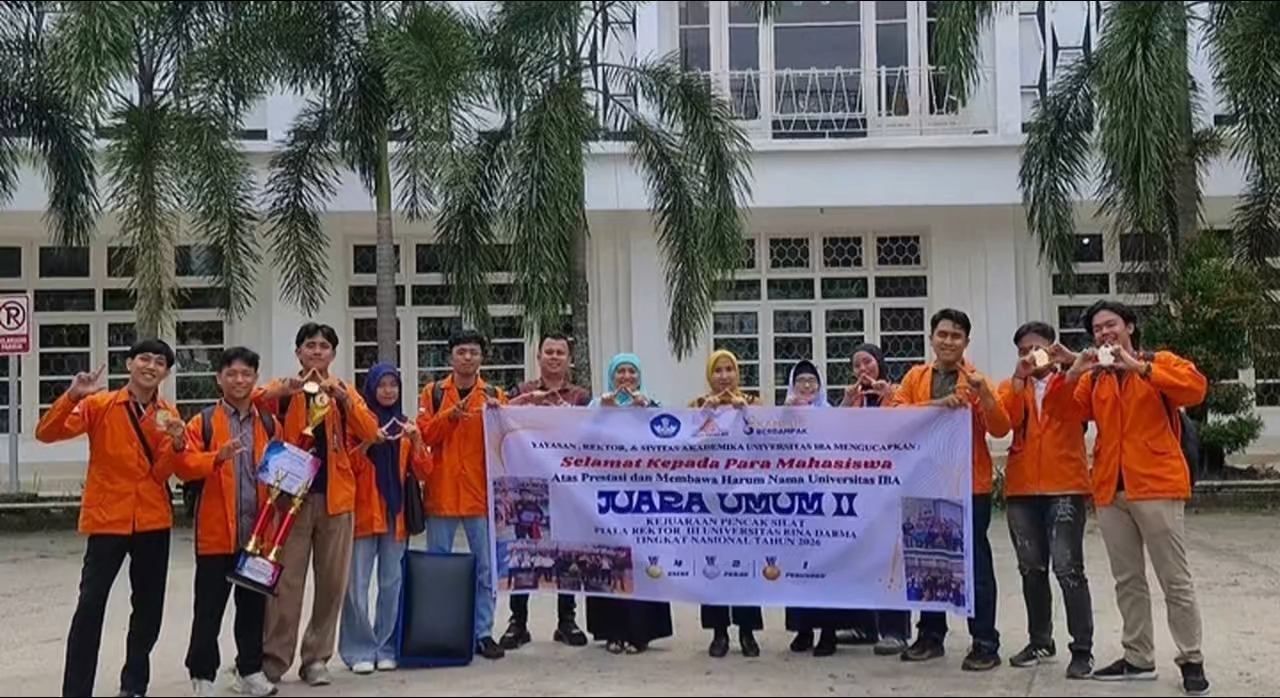 Mahasiswa Universitas IBA Meraih Juara Umum II pada Kejuaraan Pencak Silat Piala Rektor III Universitas Bina Darma Tingkat Nasional Tahun 2026