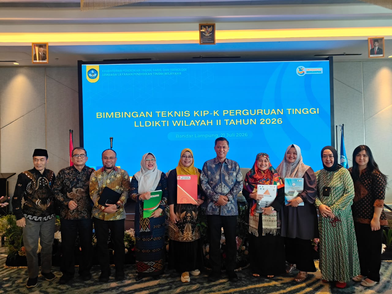 Rektor Universitas IBA Hadiri Bimbingan Teknis KIP Kuliah Perguruan Tinggi LLDIKTI Wilayah II Tahun 2026