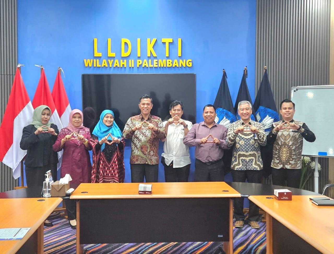 Pimpinan Universitas IBA Audiensi ke LLDikti Wilayah II
